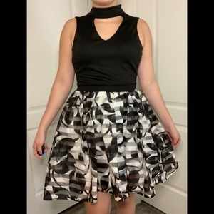 Black & White Mini Dress